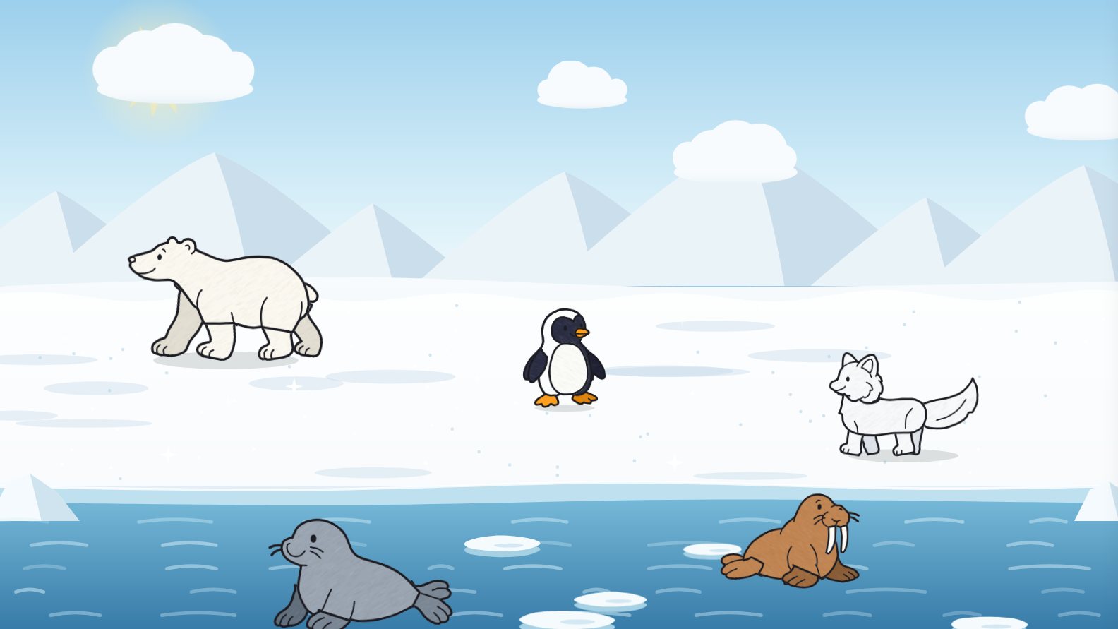 Arctic & Antarctic on the big screen.