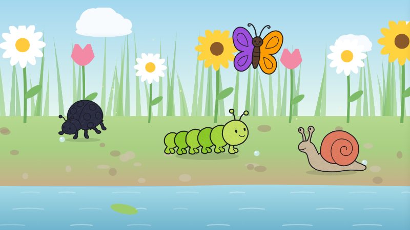 Bugs & Garden on the big screen.